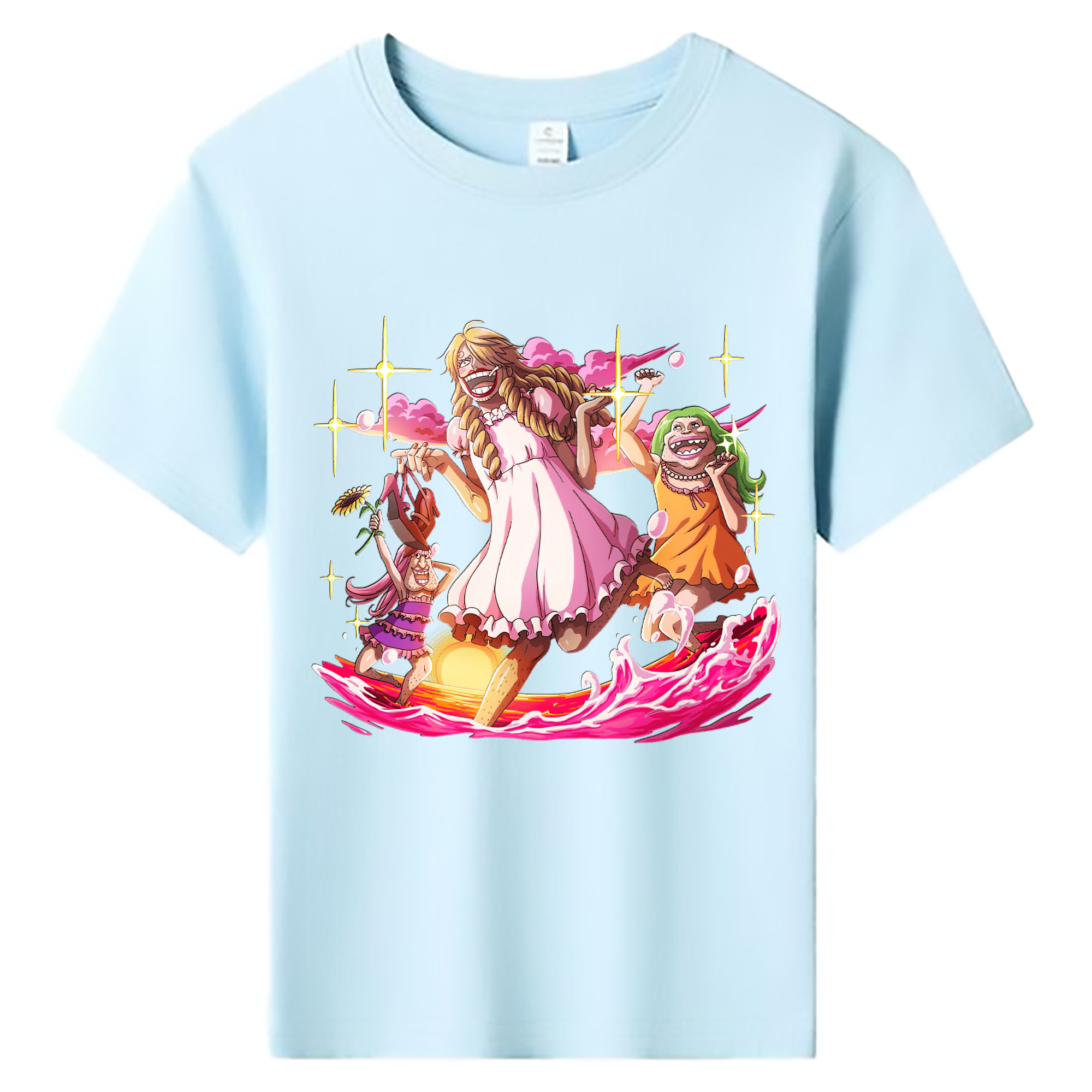 （画像用） ワンピース サンジ ONE PIECE Sanji 綿100％キッズTシャツ（フロントプリント）